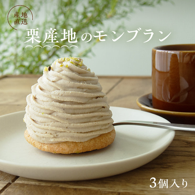 栗産地のモンブラン【3個入】